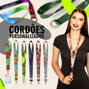Cordões Personalizados Fita Acetinada Premium 88 cm x Largura Desejada Milhões de Cores Impressão Frente e Verso Escolha abaixo o acabamento ideal para seu produto Pigmentação UV